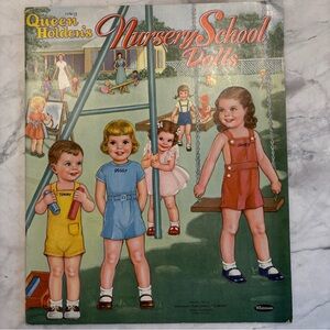 Queen Holden’s Nursery School Paper Dolls Uncut 1953 Not A Reproduction